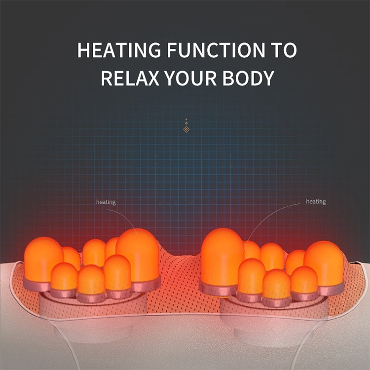 Multifunctional Mini Massage Pillow Neck and Shoulder Cervical Massager, Plug Type:UK Plug(Black)