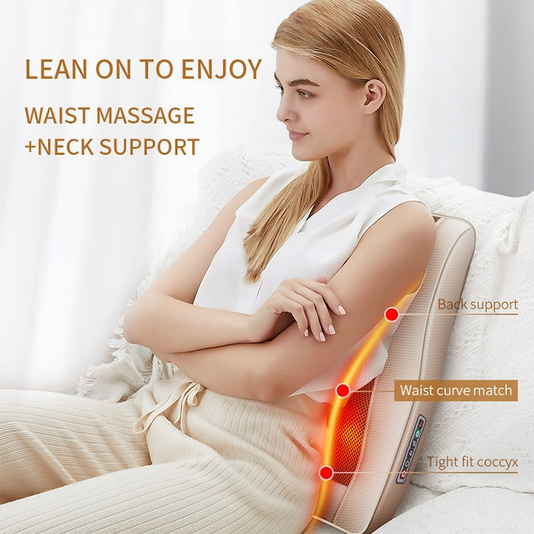 Multifunctional Mini Massage Pillow Neck and Shoulder Cervical Massager, Plug Type:UK Plug(Black)