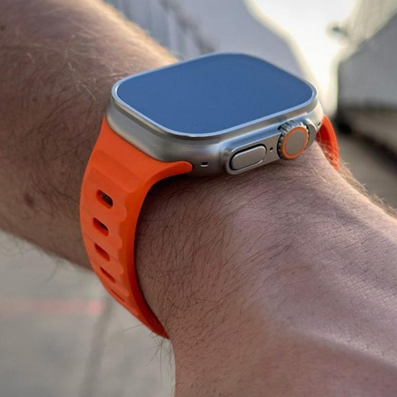 For Apple Watch 46mm / 49mm / 45mm / 44mm Kalebol Sport Silicone Strap(Starlight)
