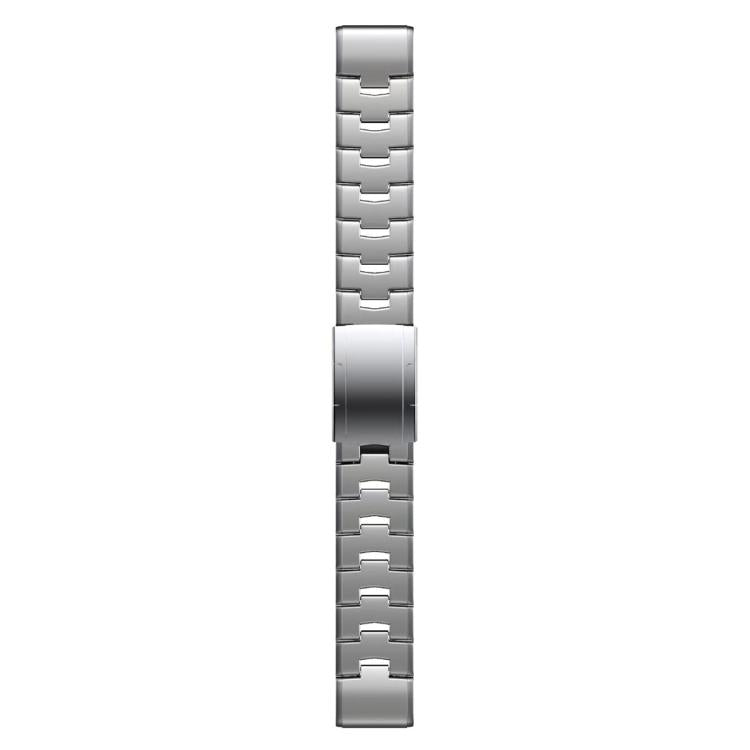 For Garmin Watch 26mm Oracle Titanium Alloy Watch Band(Silver)