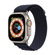 For Apple Watch 42mm / 41mm / 40mm / 38mm Kalebol Aline Nylon Loop Watch Band(Midnight Blue)