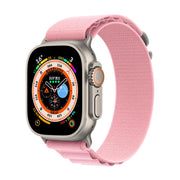 For Apple Watch 42mm / 41mm / 40mm / 38mm Kalebol Aline Nylon Loop Watch Band(Pink)