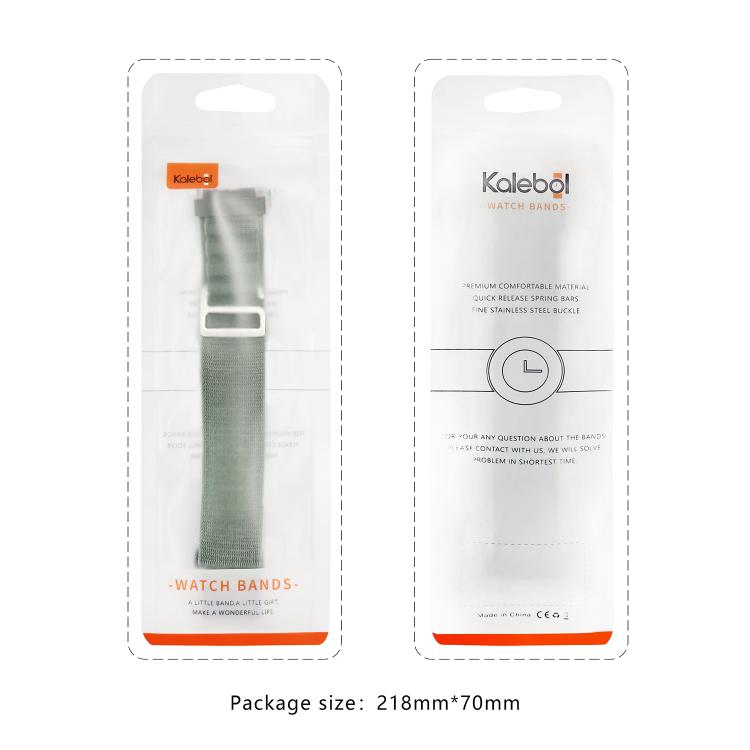 For Apple Watch 46mm / 49mm / 45mm / 44mm Kalebol Aline Nylon Loop Watch Band(Starlight)