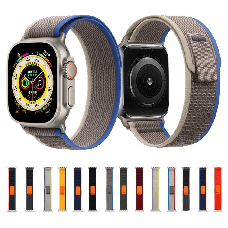 For Apple Watch 46mm / 49mm / 45mm / 44mm Kalebol Wild Track Loop Nylon Watch Band(Orange)