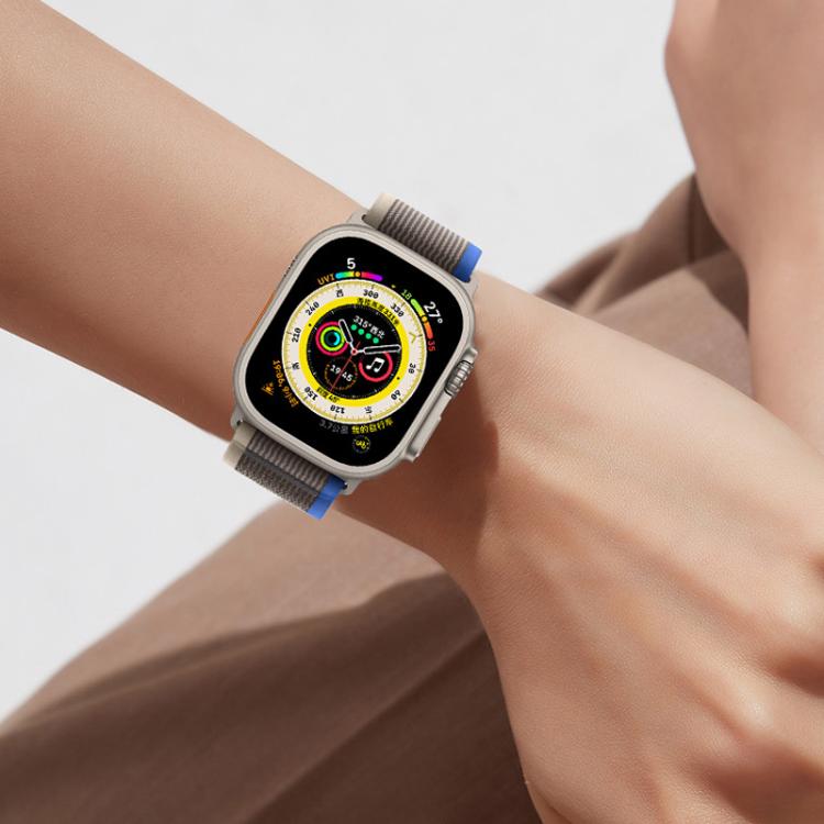 For Apple Watch 42mm / 41mm / 40mm / 38mm Kalebol Wild Track Loop Nylon Watch Band(Black)