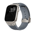 For Apple Watch 46mm / 49mm / 45mm / 44mm Kalebol High Elasticity L-shaped Nail Silicone Strap(Space Grey) - Watch Bands by Kalebol | Online Shopping South Africa | PMC TechLife | Buy Now Pay Later Mobicred