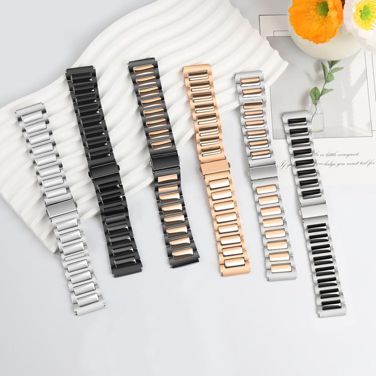 Kalebol 22mm Tooling Metal Zinc Alloy Watch Band(Silver)