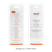 For Samsung Galaxy Watch 5 Pro / 6 / 7 Kalebol Button Braided Loop Magnetic Buckle Watch Band(Cyan-blue)
