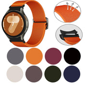 For Samsung Galaxy Watch 5 Pro / 6 / 7 Kalebol Button Elastic Nylon Watch Band(Midnight Blue)
