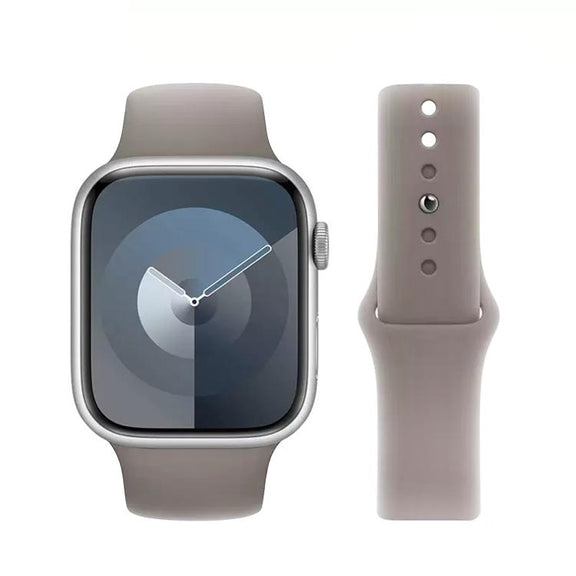 For Apple Watch 46mm / 49mm / 45mm / 44mm Kalebol Reverse Buckle Silicone Watch Band(Dark Grey)