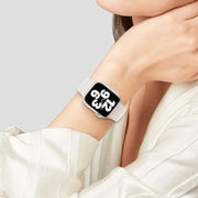 For Apple Watch 46mm / 49mm / 45mm / 44mm Kalebol Reverse Buckle Silicone Watch Band(Dark Grey)