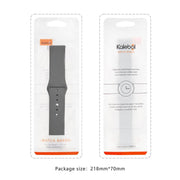 For Apple Watch 46mm / 49mm / 45mm / 44mm Kalebol Reverse Buckle Silicone Watch Band(Orange)
