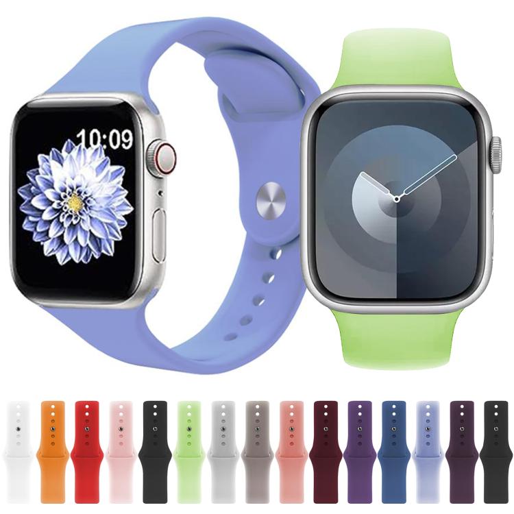 For Apple Watch 46mm / 49mm / 45mm / 44mm Kalebol Reverse Buckle Silicone Watch Band(Violet)