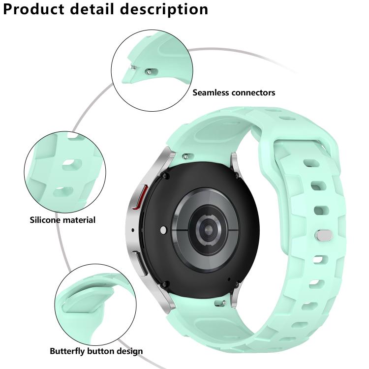 For Samsung Galaxy Watch 5 Pro / 6 / 7 Kalebol Armor Silicone Watch Band(Starlight)