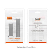 For Samsung Galaxy Watch 7  / 6 / 5 / 4 Kalebol Wave Stitching Silicone Watch Band(Orange)