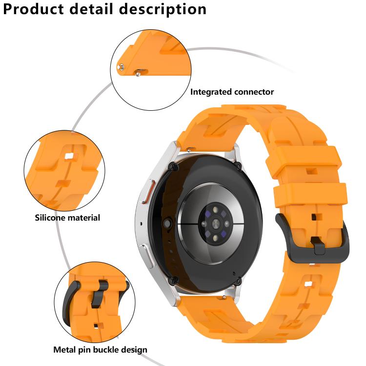 22mm Kalebol Solid Color Black Buckle Round Tail Silicone Watch Band(Navy Blue)
