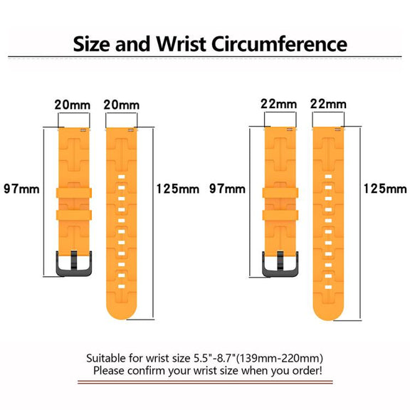 20mm Kalebol Solid Color Black Buckle Round Tail Silicone Watch Band(Black)