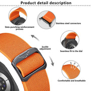 For Samsung Galaxy Watch Ultra 47mm Kalebol Elastic Nylon Watch Band(Starlight)