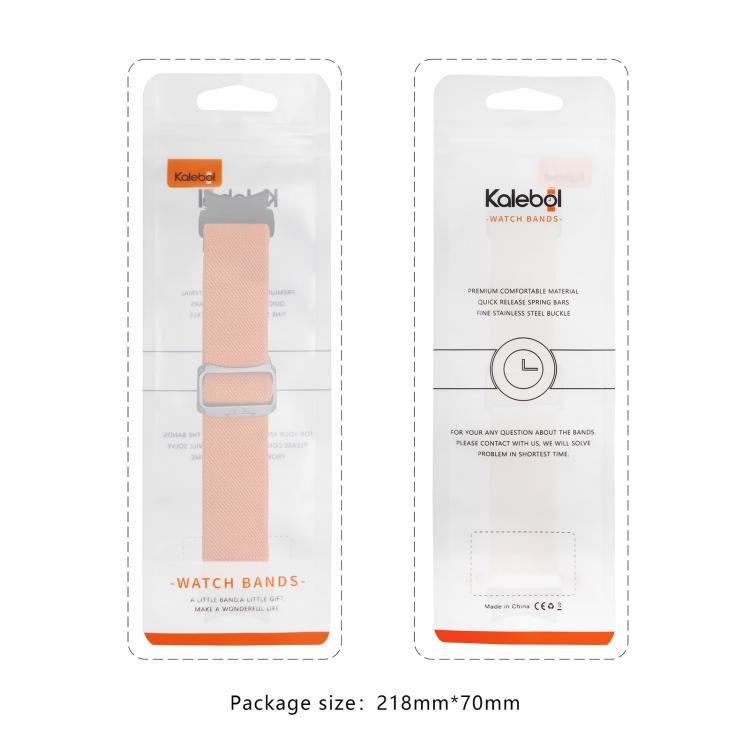 For Samsung Galaxy Watch Ultra 47mm Kalebol Elastic Nylon Watch Band(Starlight)