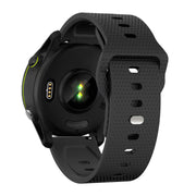 20mm Kalebol Dot Studded Buckle Silicone Watch Band(Black)