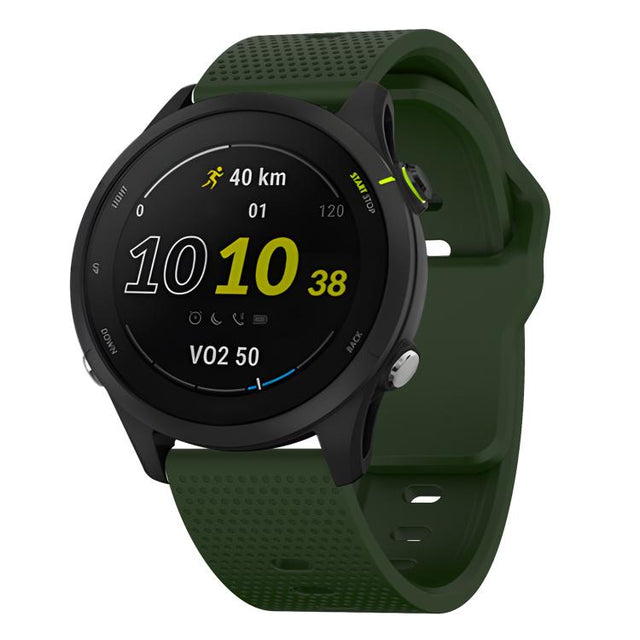 20mm Kalebol Dot Studded Buckle Silicone Watch Band(Army Green)