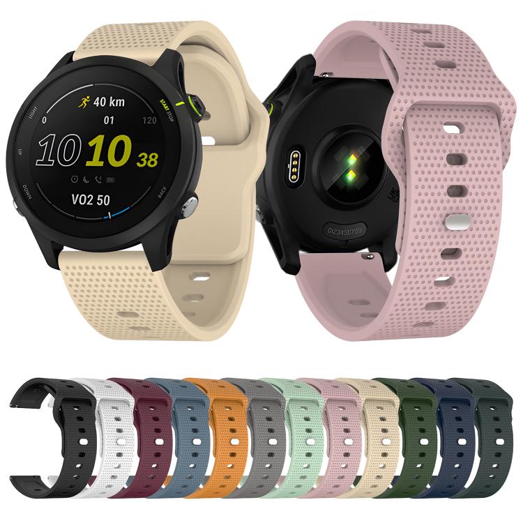 20mm Kalebol Dot Studded Buckle Silicone Watch Band(Yellow)