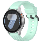 20mm Kalebol Steel Buckle Spruce Silicone Watch Band(Teal)