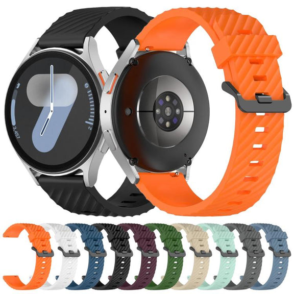 20mm Kalebol Steel Buckle Spruce Silicone Watch Band(Teal)