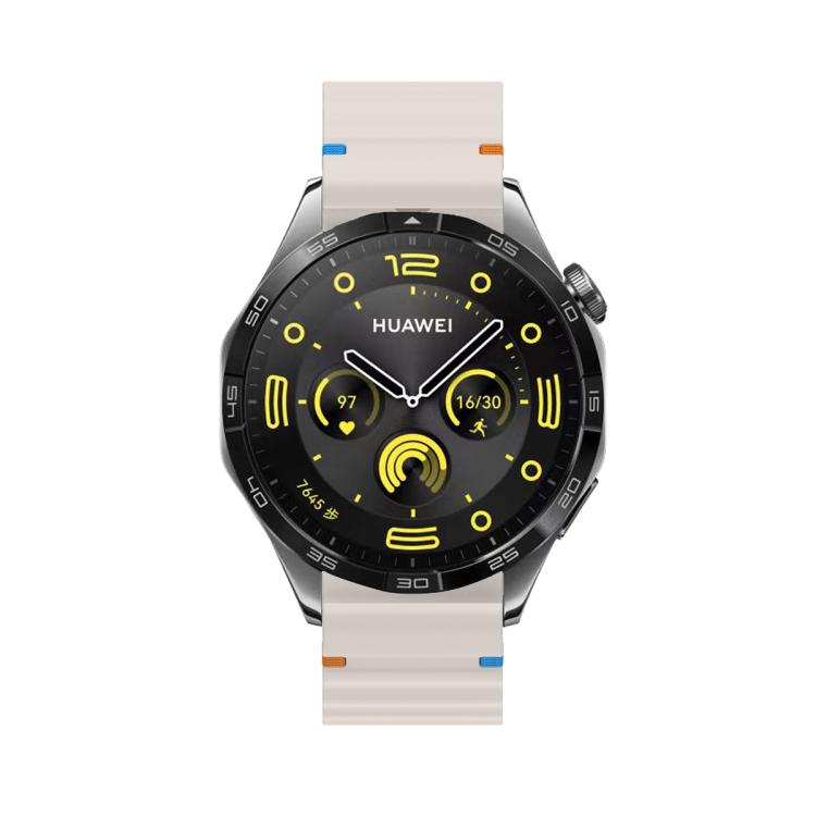 22mm Kalebol Wave Stitch Silicone Watch Band(Starlight)