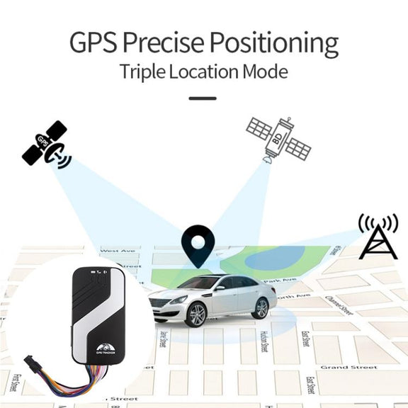 TK403D Car 4G GPS Bluetooth Satellite Locator Tracker, with Remote Control(Black)