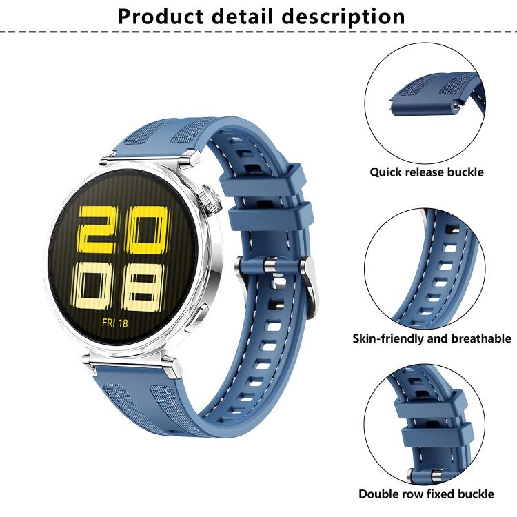 18mm Kalebol Composite Silicone Watch Band(Pink)