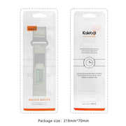 For Apple Watch 46mm / 49mm / 45mm / 44mm Kalebol Canvas Nylon Hook and Loop Watch Band(Blue)