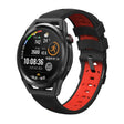 Kalebol 20mm Universal Three Row Holes Silicone Watch Band(Black Red) - free shipping - PMc TechLife - Order now!