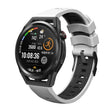Kalebol 22mm Universal Three Row Holes Silicone Watch Band(White Black) - free shipping - PMc TechLife - Order now!