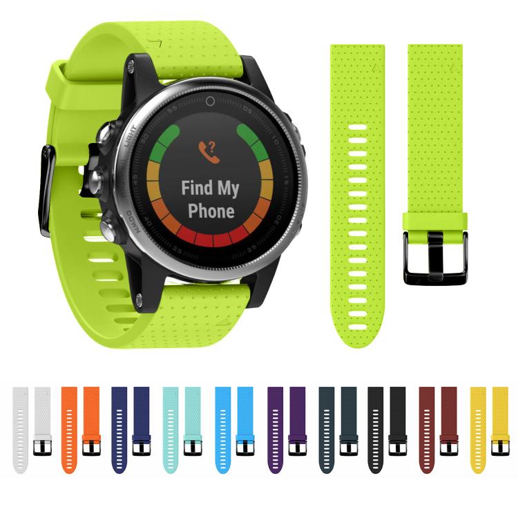 For Garmin QuickFit 20mm Kalebol Dot Texture Silicone Watch Band(Purple)