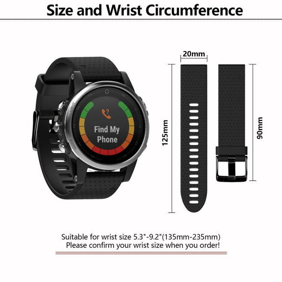 For Garmin QuickFit 20mm Kalebol Dot Texture Silicone Watch Band(Purple)