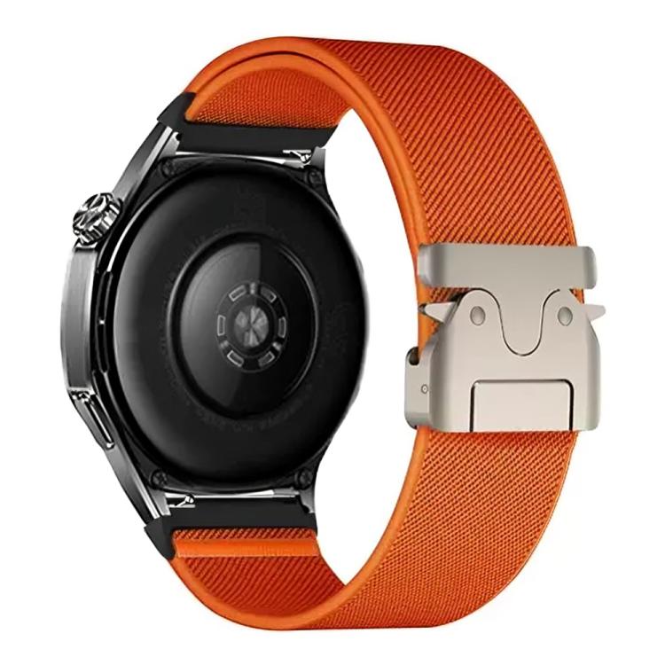 20mm Parachute Buckle Elastic Nylon Watch Band(Orange)