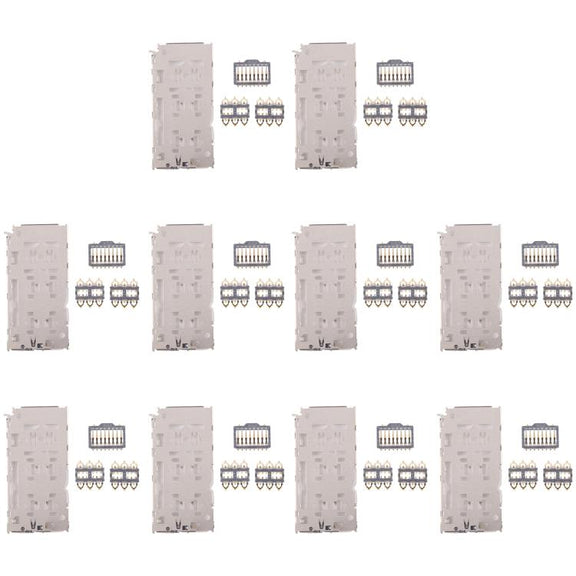 For Galaxy A10 SM-A105 10pcs Original SIM + Micro SD Card Reader