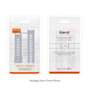 For Garmin Instinct 22mm Kalebol Steel Buckle Silicone Watch Band(Grey)
