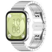 For Huawei Watch Fit3 Kalebol Solid Stainless Steel Strap(Silver)
