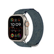 For Apple Watch 42mm / 41mm / 40mm / 38mm Kalebol Canvas Pattern Nylon Loop Strap(Blue) - Watch Bands by Kalebol | Online Shopping South Africa | PMC TechLife | Buy Now Pay Later Mobicred