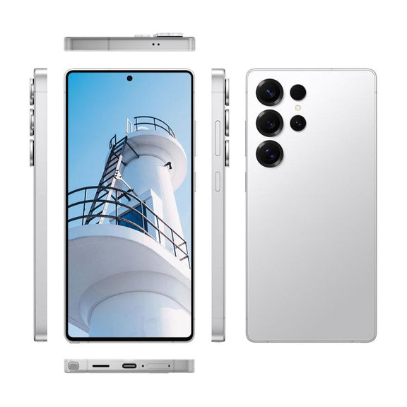 F102 / S25 Ultra, 4GB+64GB, 6.75 inch Android 11 MTK6762 Octa Core, Network: 4G, Dual SIM, Support Wireless Charging, Plug:AU Plug(Titanium Sliver)