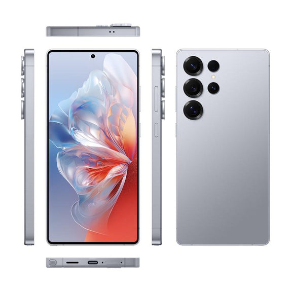 F102 / S25 Ultra, 4GB+64GB, 6.75 inch Android 11 MTK6762 Octa Core, Network: 4G, Dual SIM, Support Wireless Charging, Plug:AU Plug(Titanium Blue)