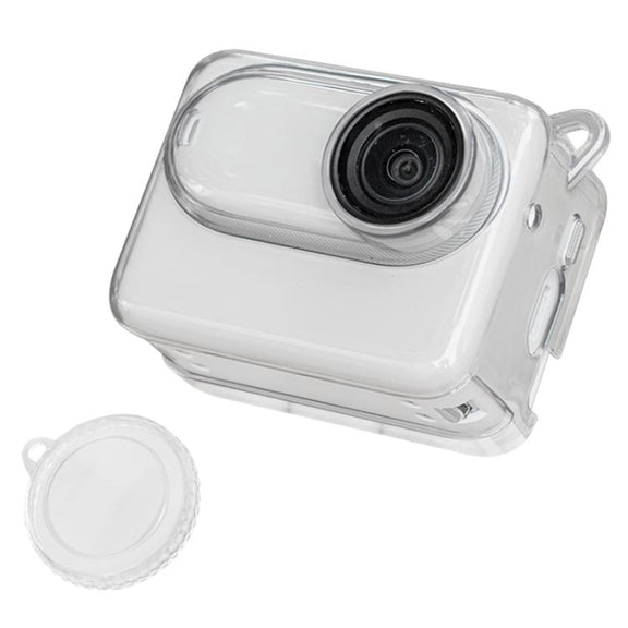 For Insta360 GO 3S Body Soft TPU Protective Case with Lens Cover(Transparent)