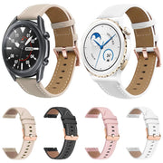 18mm Rose Gold Buckle Leather Watch Band(Apricot)