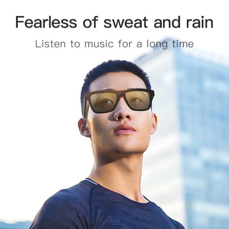 E10 Smart Audio Bluetooth Glasses, Style: Button Style(Transparent)