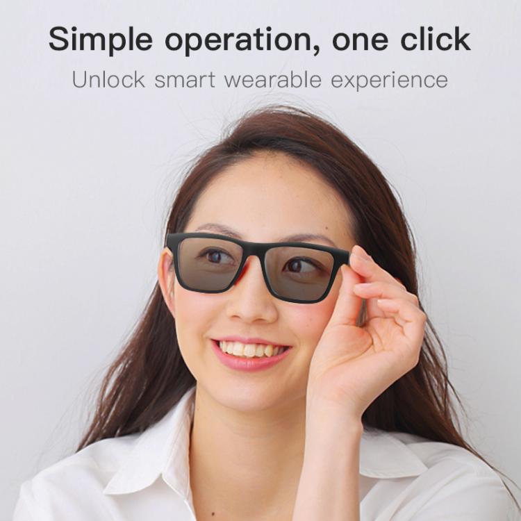E10 Smart Audio Bluetooth Glasses, Style: Button Style(Transparent)