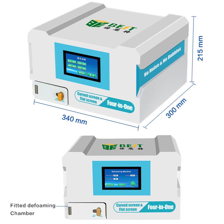 BEST B-528 4 in 1 7 inch Intelligent Laminating and Defoaming Machine Built-in Vacuum Pump, Plug:UK Plug