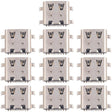 10pcs Original 12 Pin Charging Port Connector, Model:4 Pin Not Spring-loaded - Single Tail Connector by PMc TechLife | Online Shopping South Africa | PMc TechLife | Buy Now Pay Later Mobicred