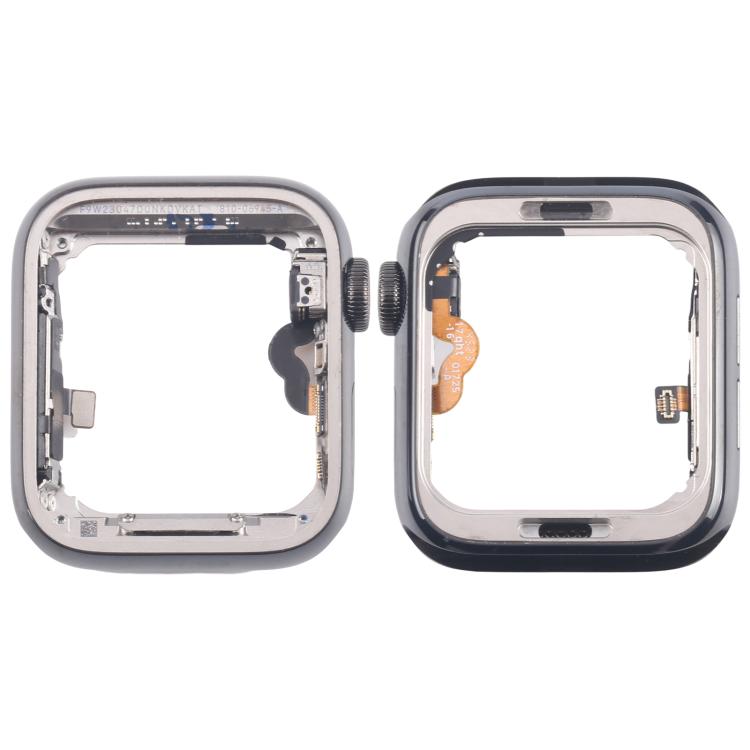 For Apple Watch Series 5 40mm LTE Graphite Steel Middle Frame Bezel Plate with Crown Spin Axis Flex Cable